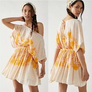 Free People M Botanical Garden Floral Mini Dress